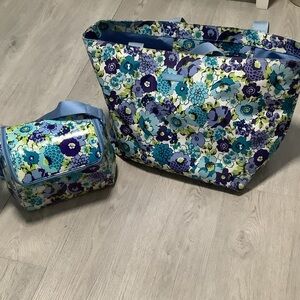 Vera Bradley beach bag and cooler